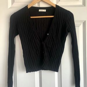 Cropped black sweater from Cotton On